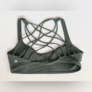 lululemon athletica Olive Strappy Sports Bra, size 10